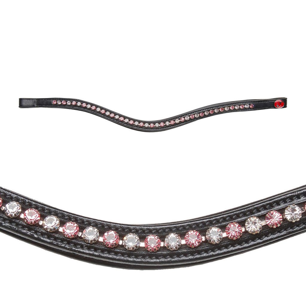 KIEFFER Stirnriemen Crystal Rose - Vollblut
